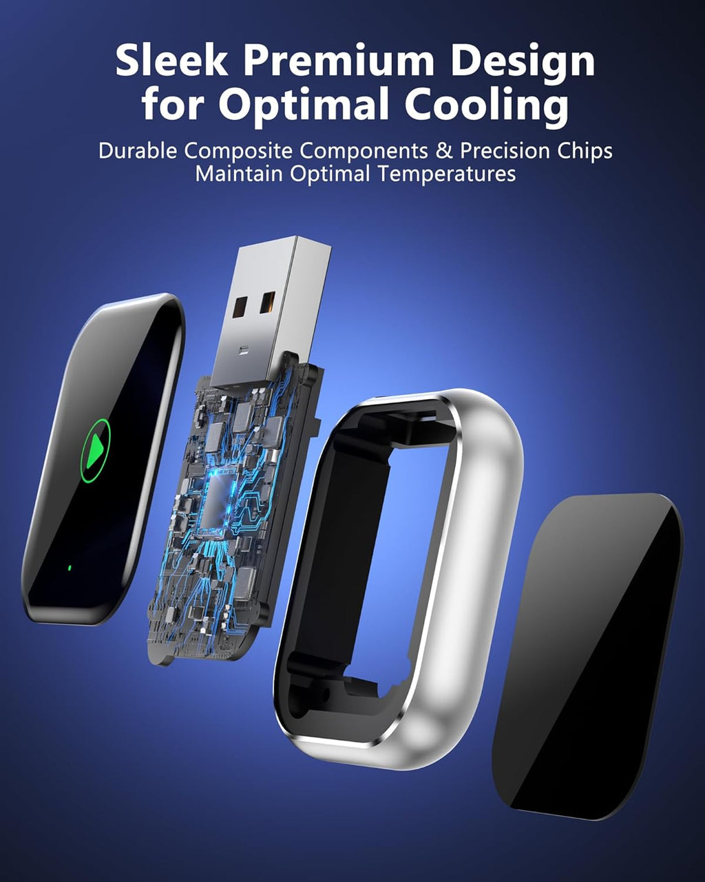 CarPlay Wireless for iPhone - Car Play Wireless Dongle for Factory Wired CarPlay to Wireless 5GHz WiFi Car Connection for Cars After 2016 (Only for iPhone)